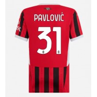 AC Milan Strahinja Pavlovic #31 Hjemmebanetrøje Dame 2024-25 Kortærmet